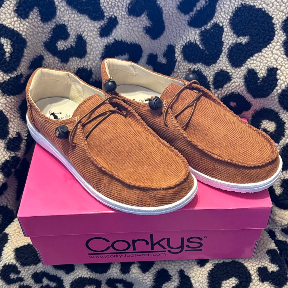 Corkys Men's Tan Corduroy Loafers
